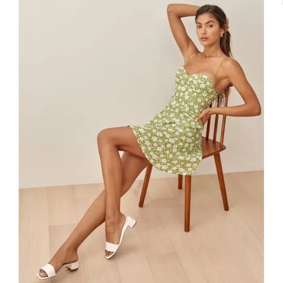 Reformation Saskia Dress Tempo Size 2 - Picture 1 of 5